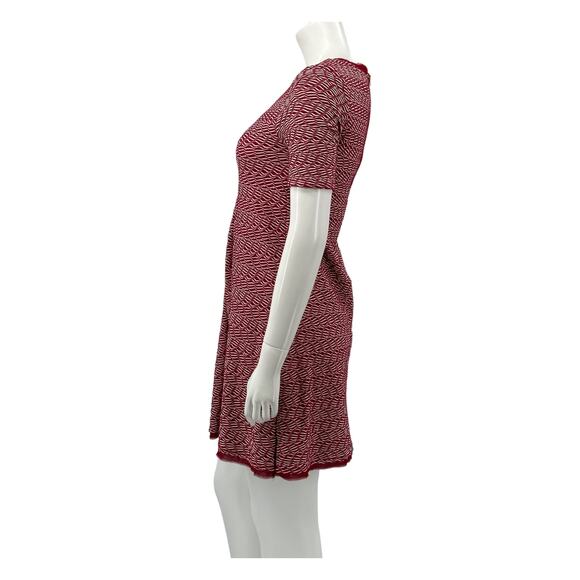 Maeve Anthropologie Dress Womens XS Red Dora Textured Mini Holiday Date Nite - Picture 4 of 9